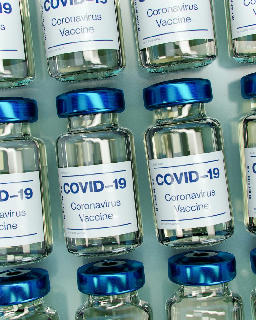 A photo of the actual COVID-19 vaccine, or "vax"