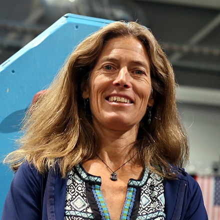 Lynn Hill is a famous woman for rock climbing.