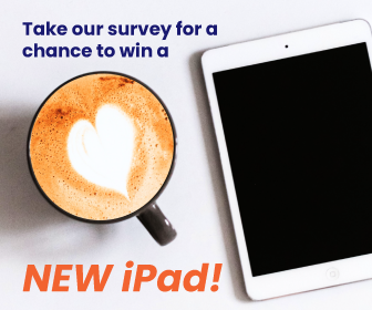 Take our survey to win a new iPad!