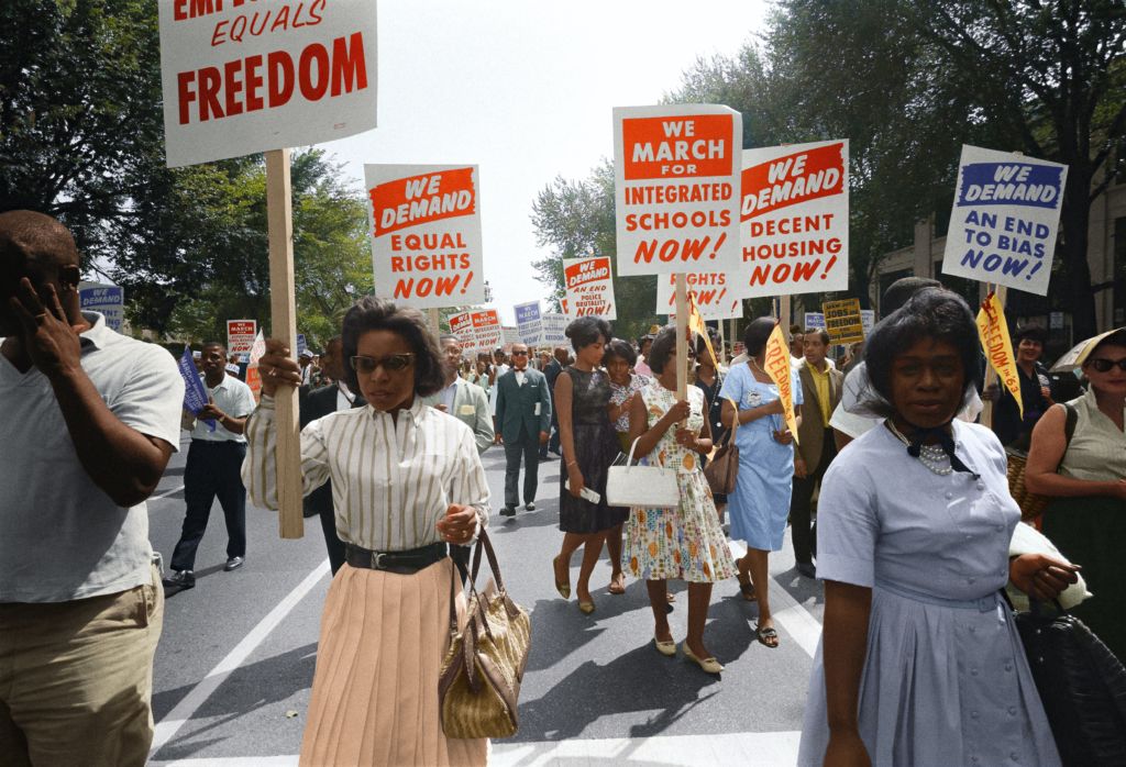 A photo of civil rights protesters. During Black History Month 2023, we honor the struggle for equal rights.