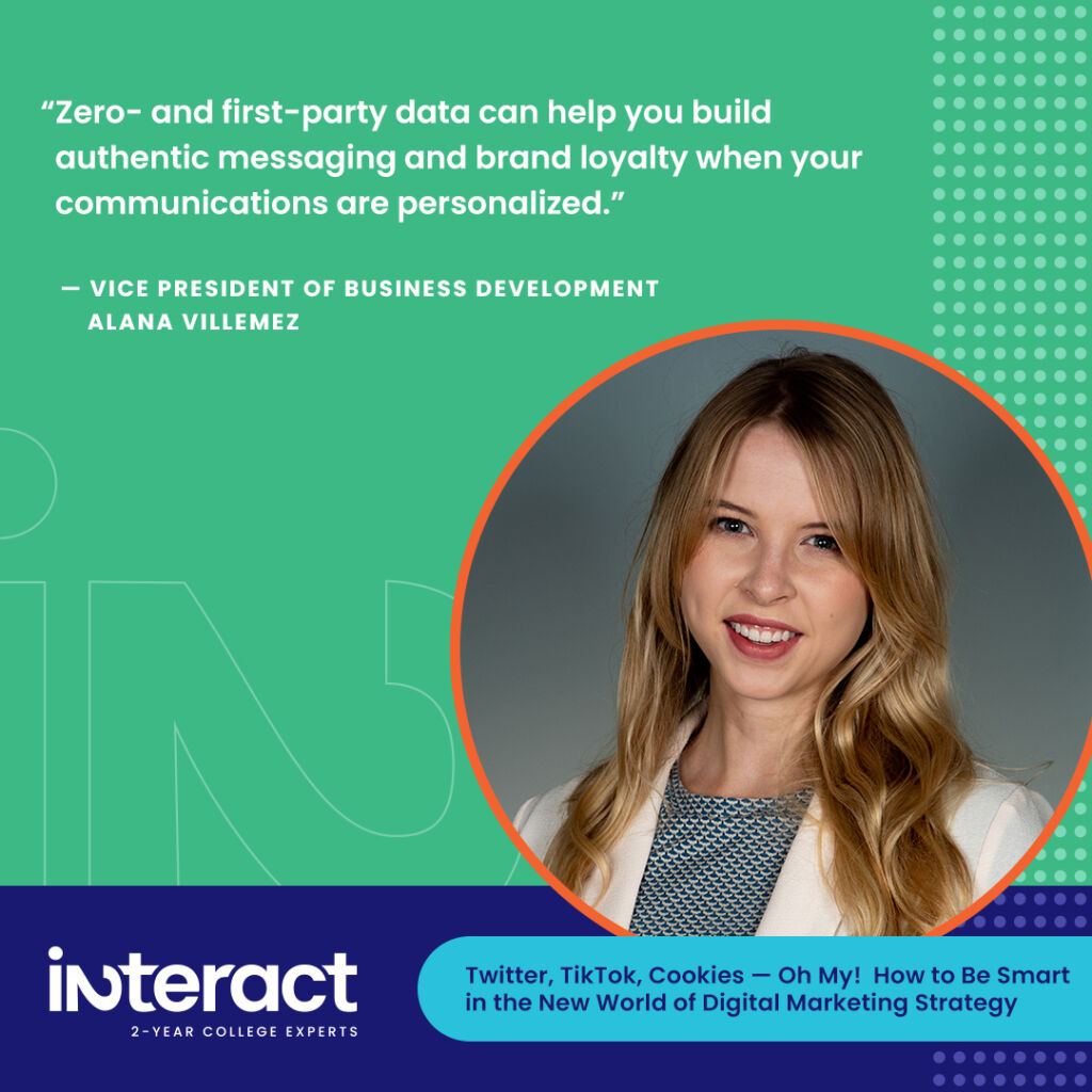 Quote: “Zero- and first-party data can help you build authentic messaging and brand loyalty when your communications are personalized.” 