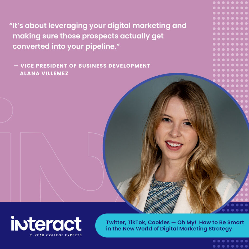 Quote: “How can we foster inquiries and ensure they are integrated into the larger funnel?” says Villemez. “It’s about leveraging your digital marketing and making sure those prospects actually get converted into your pipeline.”