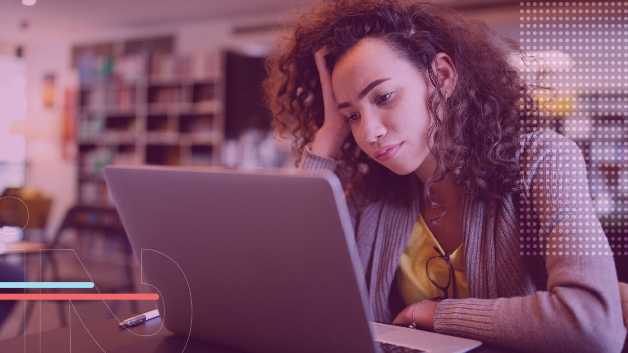 A photo of a student struggling with the FAFSA. The FAFSA Fiasco has frustrated many students this summer.